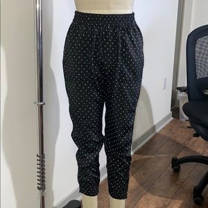 Diesel polka dots black and white jogger pants